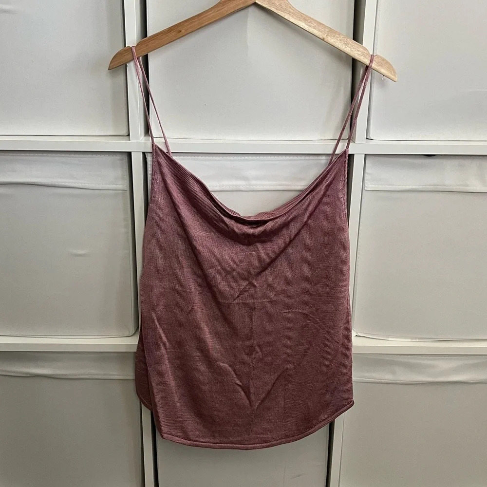 Cinq A Sept Pink Cowl Neck Knit Tank - Picture 4 of 6